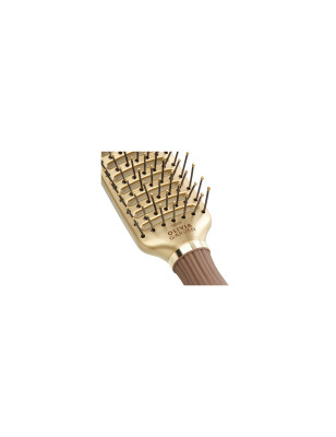 Brosse démélante Expert Style Vent Nylon Bristles Gold&Brown Brosse démélante Expert Style Vent Nylon Bristles Gold&Brown