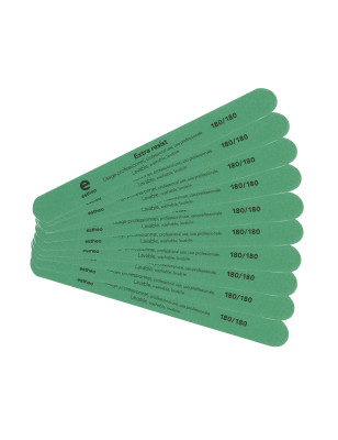 Lime à ongles droite 180-180 Extra resist Verte x10