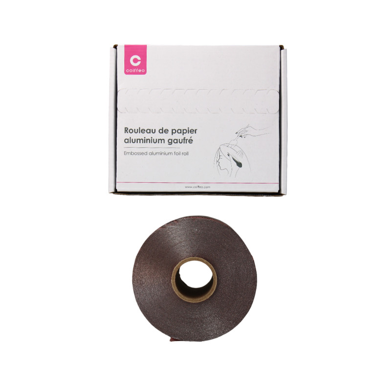 Rouleau papier aluminium gaufré 15micro 100m Rouleau papier aluminium gaufré 15micro 100m