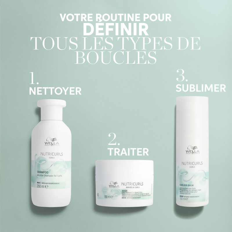Masque profond cheveux bouclés et ondulés Nutricurls Waves & Curls Masque profond cheveux bouclés et ondulés Nutricurls Waves & Curls
