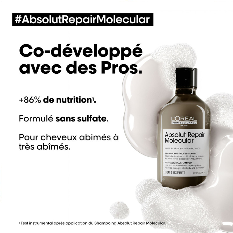 Shampoing professionnel Absolut Repair Molecular Shampoing professionnel Absolut Repair Molecular
