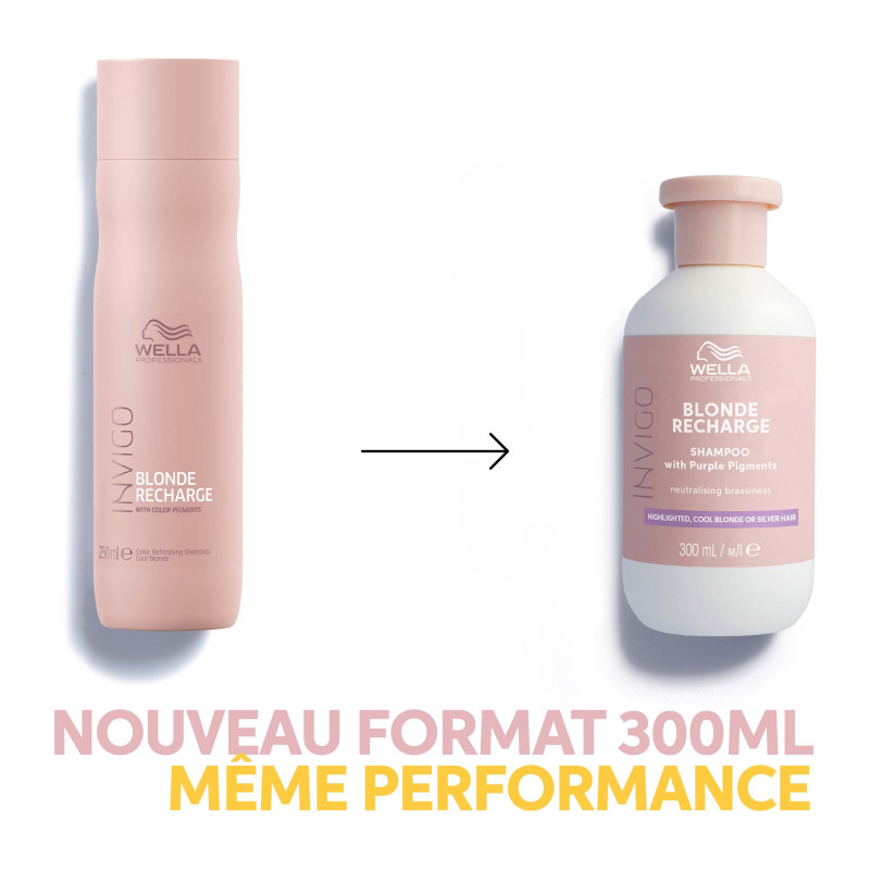 Shampoing raviveur de couleur Blonde recharge Blond froid Shampoing raviveur de couleur Blonde recharge Blond froid