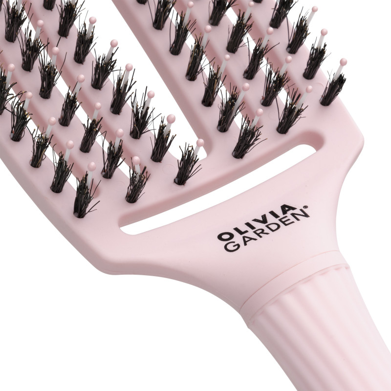 Brosse démêlante FingerBrush Rose pastel taille M Brosse démêlante FingerBrush Rose pastel taille M