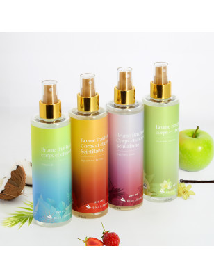 Brume fraîcheur scintillante corps et cheveux Agrumes - Fraise