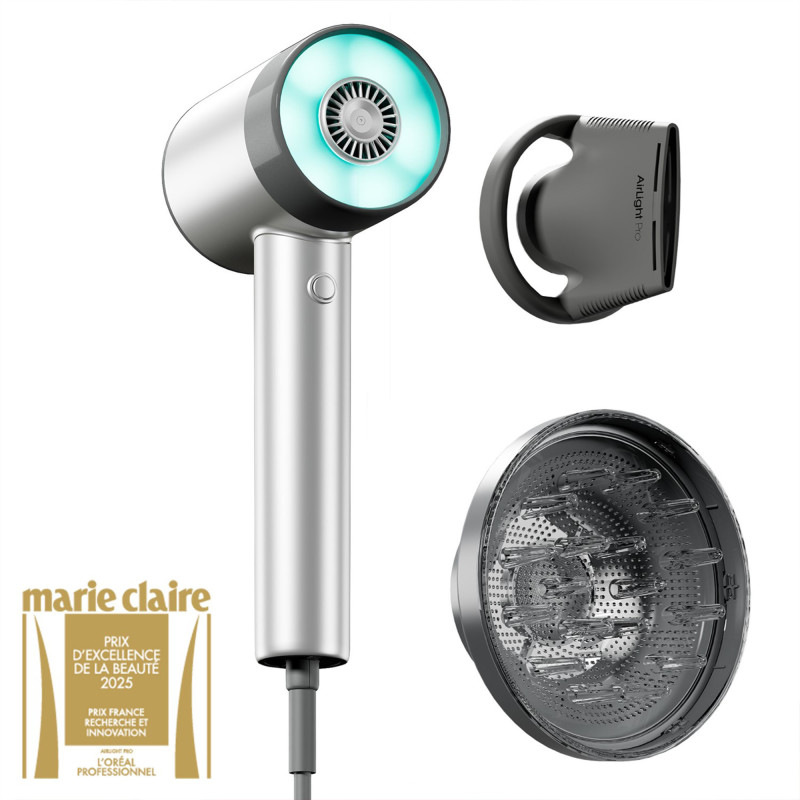 Sèche-cheveux AirLight Pro à lumière infrarouge Sèche-cheveux AirLight Pro à lumière infrarouge